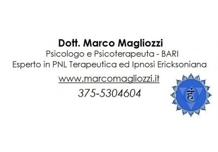 Dott. Marco Magliozzi - Psicologo Psicoterapeuta Bari